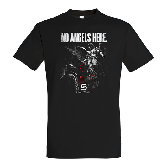 SVARTWEAR Statement Shirt „No Angels Here.“