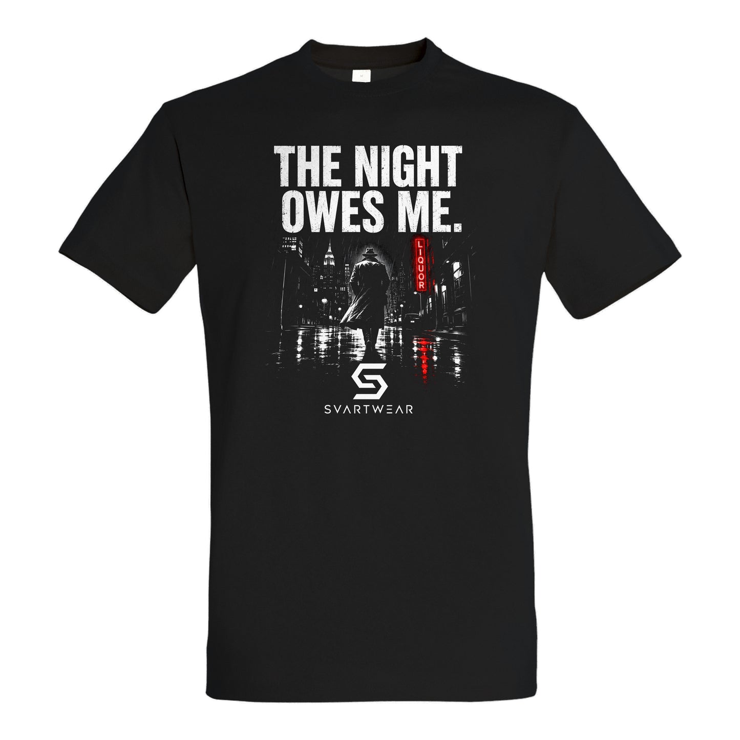 SVARTWEAR Statement Shirt „The Night Owes Me.“