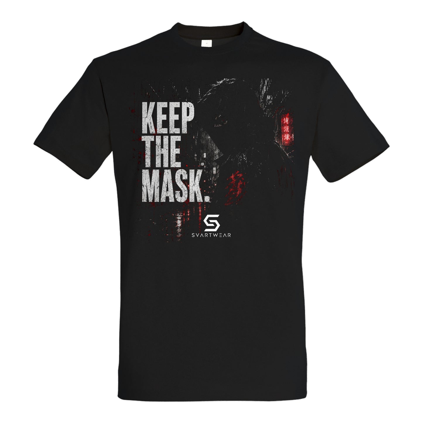 SVARTWEAR Statement Shirt „Keep the Mask.“