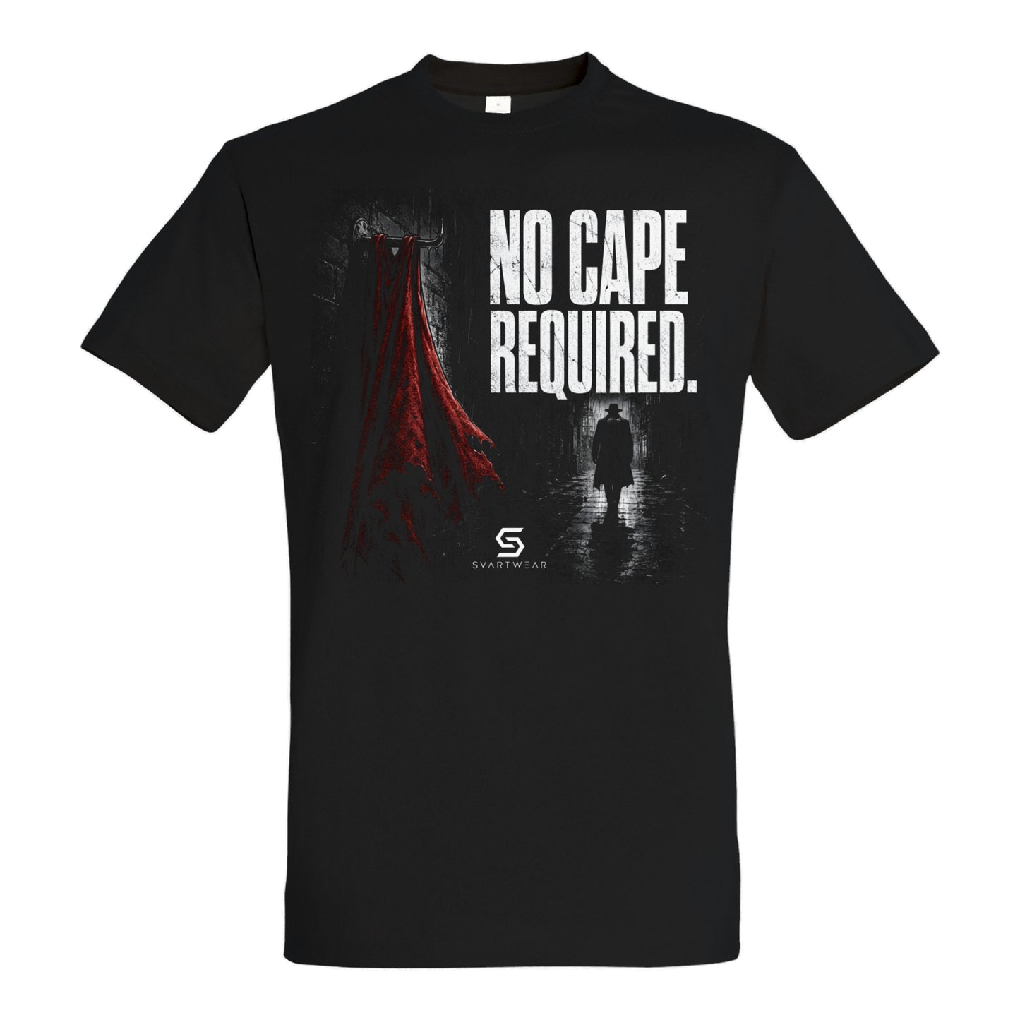 SVARTWEAR Statement Shirt „No Cape Required.“