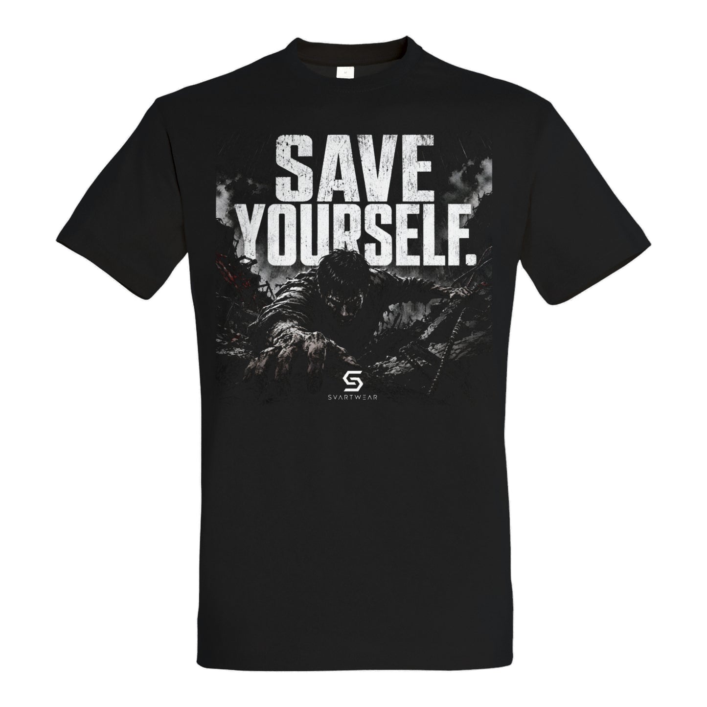 SVARTWEAR Statement Shirt „Save Yourself.“