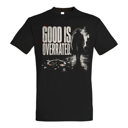 SVARTWEAR Statement Shirt „Good Is Overrated.“