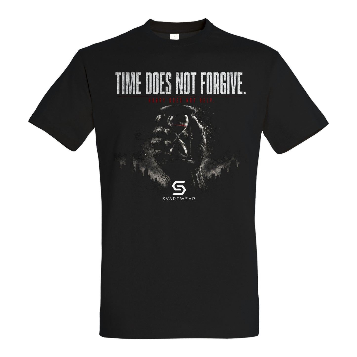 SVARTWEAR Statement Shirt „Time Does Not Forgive.“