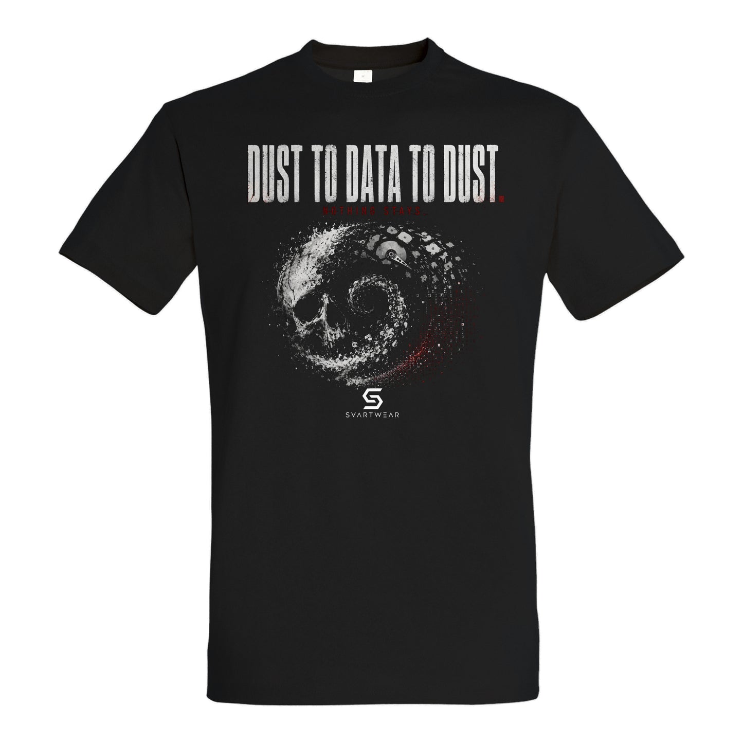 SVARTWEAR Statement Shirt „Dust to Data to Dust.“