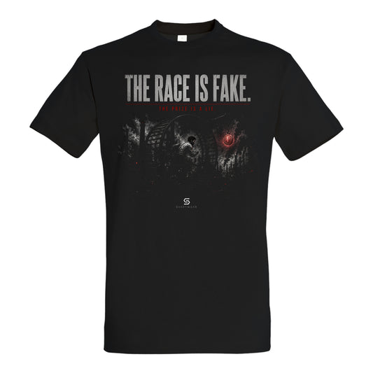 SVARTWEAR Statement Shirt „The Race Is Fake.“
