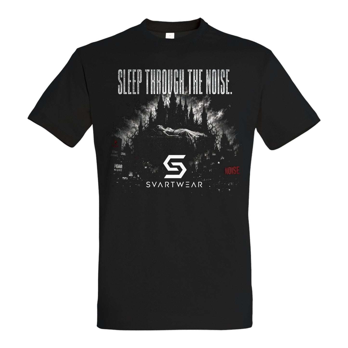 SVARTWEAR Shirt „Sleep Through the Noise.“