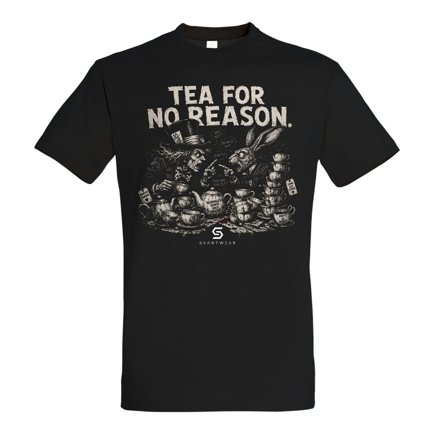 SVARTWEAR Dark Alice Shirt „Tea for No Reason.“