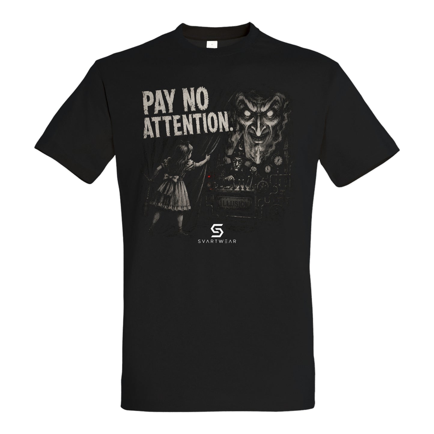 SVARTWEAR Dark Alice Shirt „Pay No Attention.“