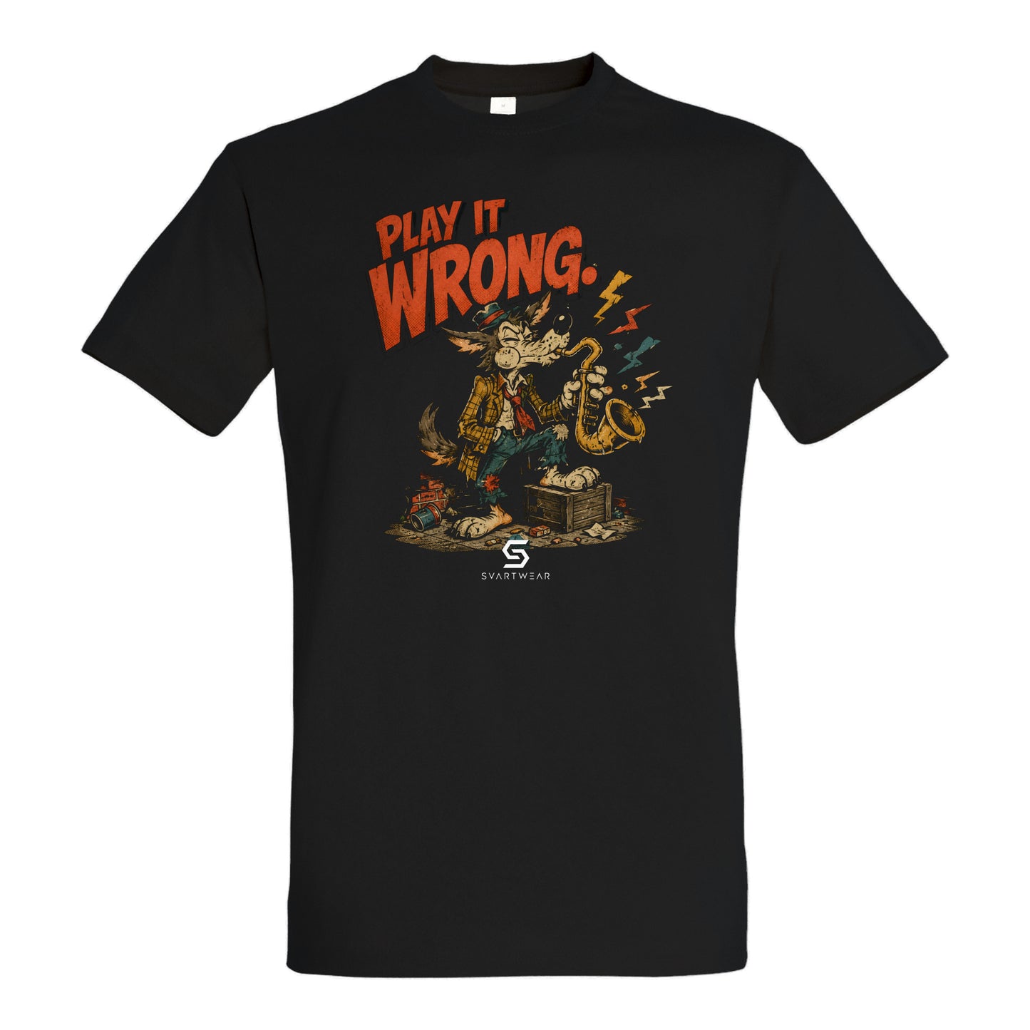 SVARTWEAR Bunte Biester Shirt „PLAY IT WRONG.“