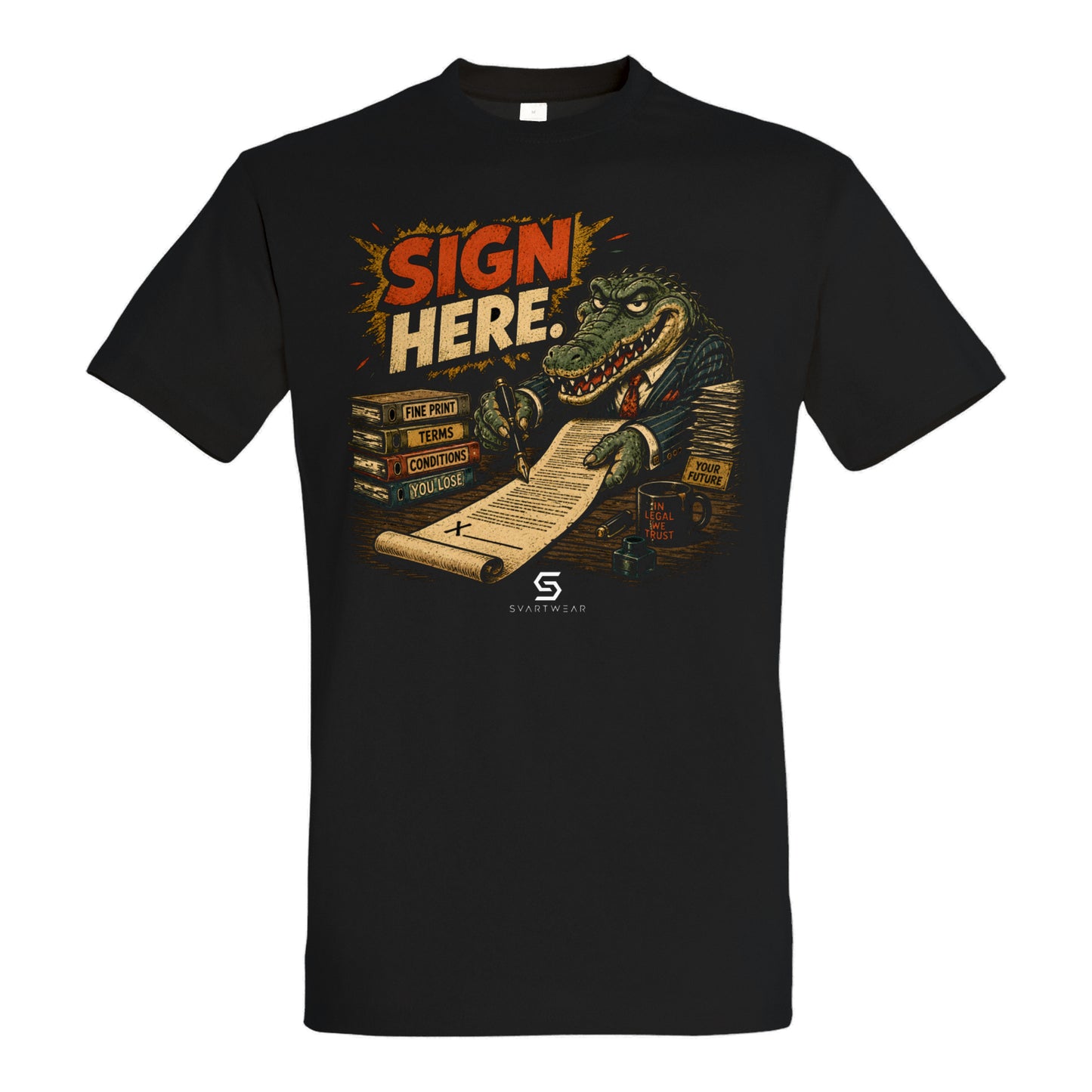 SVARTWEAR Bunte Biester Shirt „SIGN HERE.“