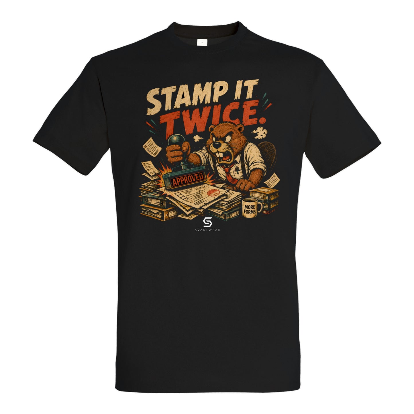 SVARTWEAR Bunte Biester Shirt „STAMP IT TWICE.“