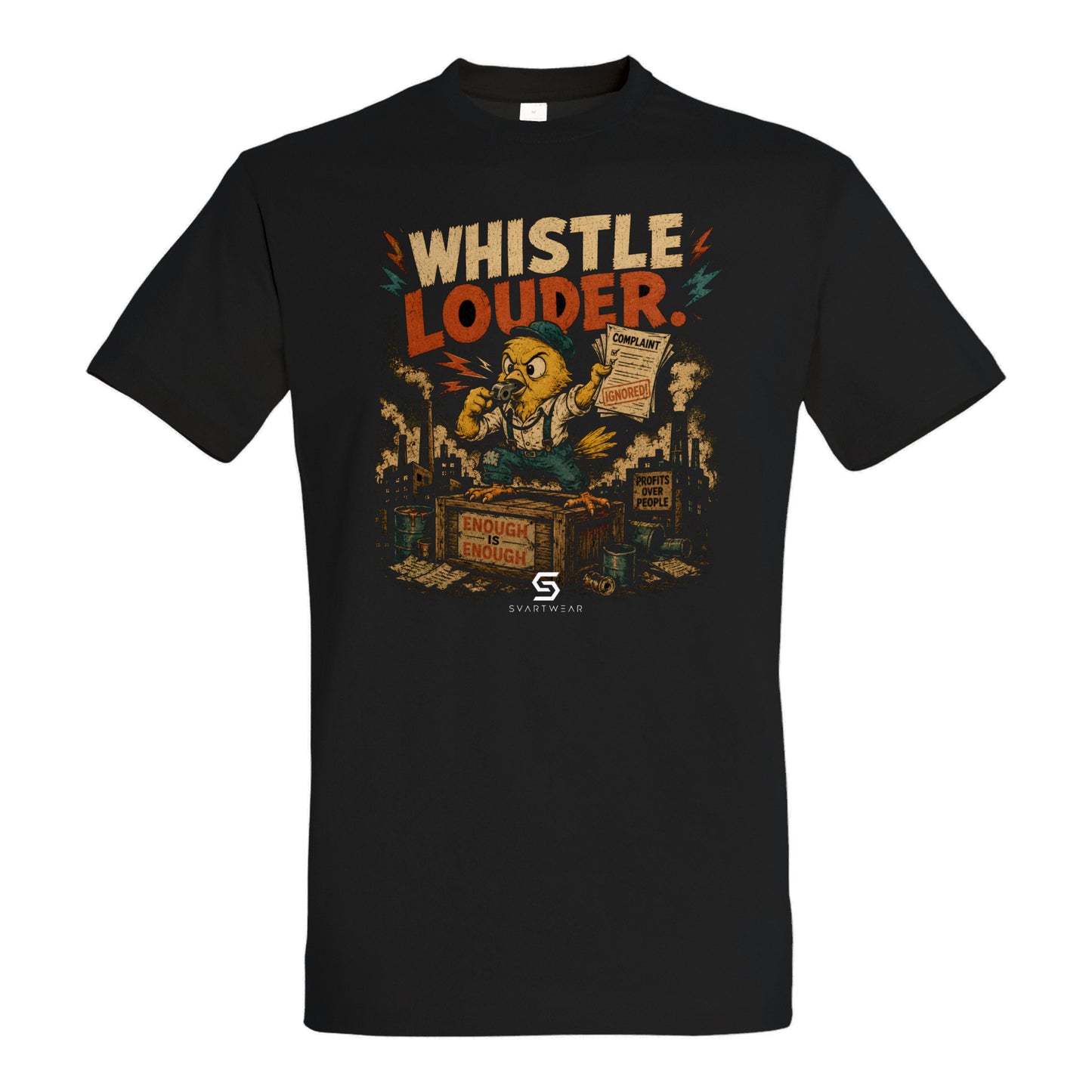 SVARTWEAR Bunte Biester Shirt „WHISTLE LOUDER.“