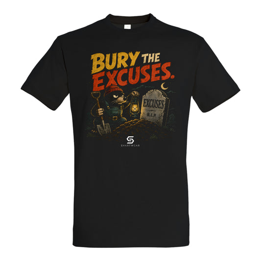 SVARTWEAR Bunte Biester Shirt „BURY THE EXCUSES.“