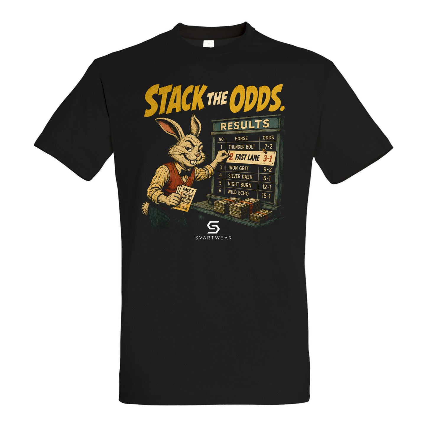 SVARTWEAR Bunte Biester Shirt „STACK THE ODDS.“