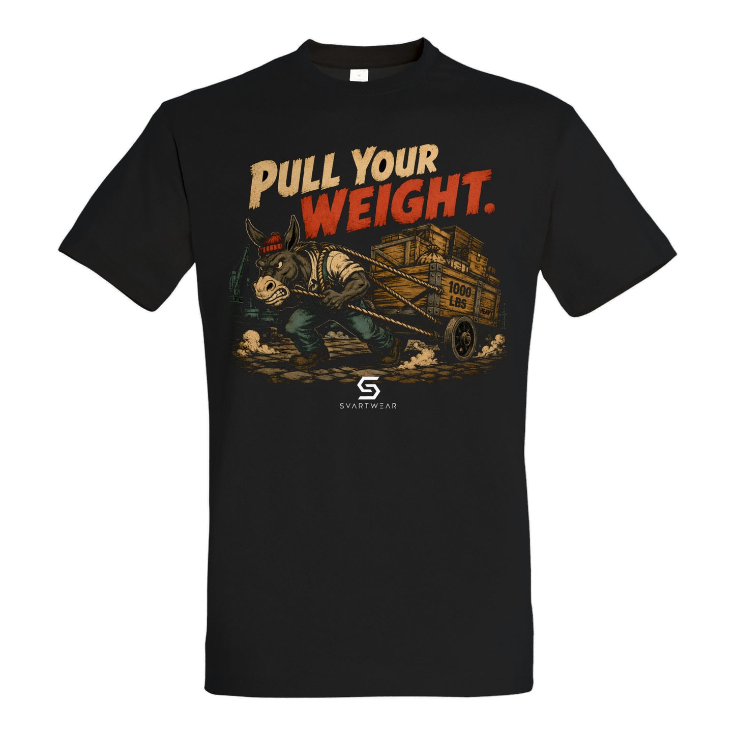SVARTWEAR Bunte Biester Shirt „PULL YOUR WEIGHT.“