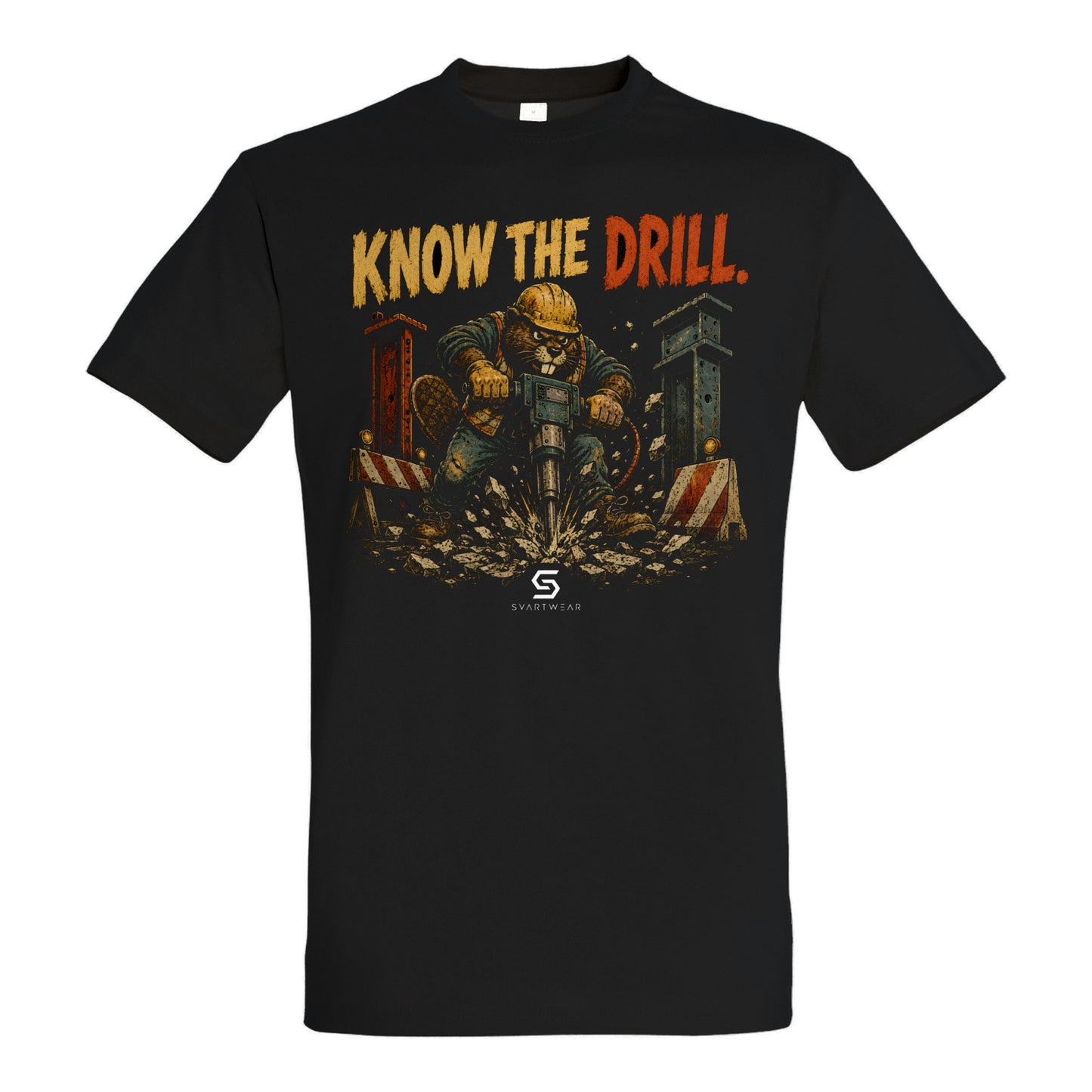 SVARTWEAR Bunte Biester Shirt „KNOW THE DRILL.“