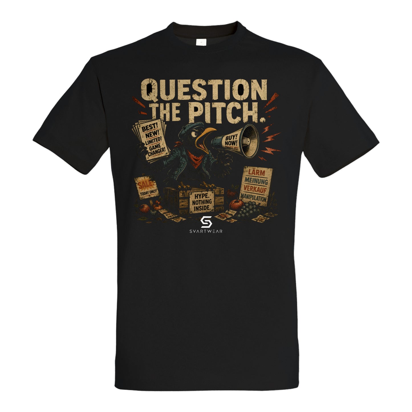 SVARTWEAR Bunte Biester Shirt „QUESTION THE PITCH.“