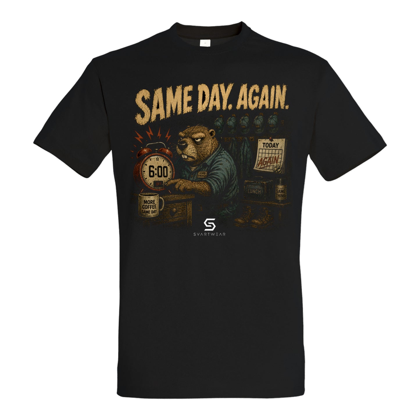 SVARTWEAR Bunte Biester Shirt „SAME DAY AGAIN.“