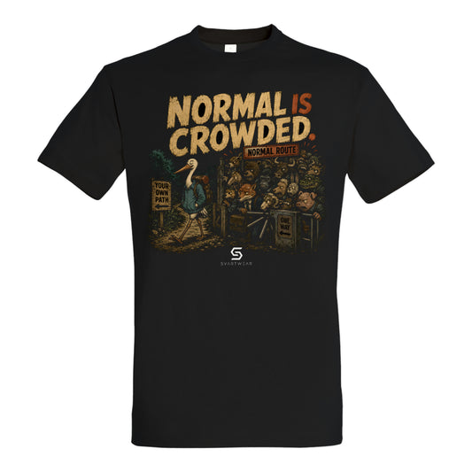 SVARTWEAR Bunte Biester Shirt „NORMAL IS CROWDED.“
