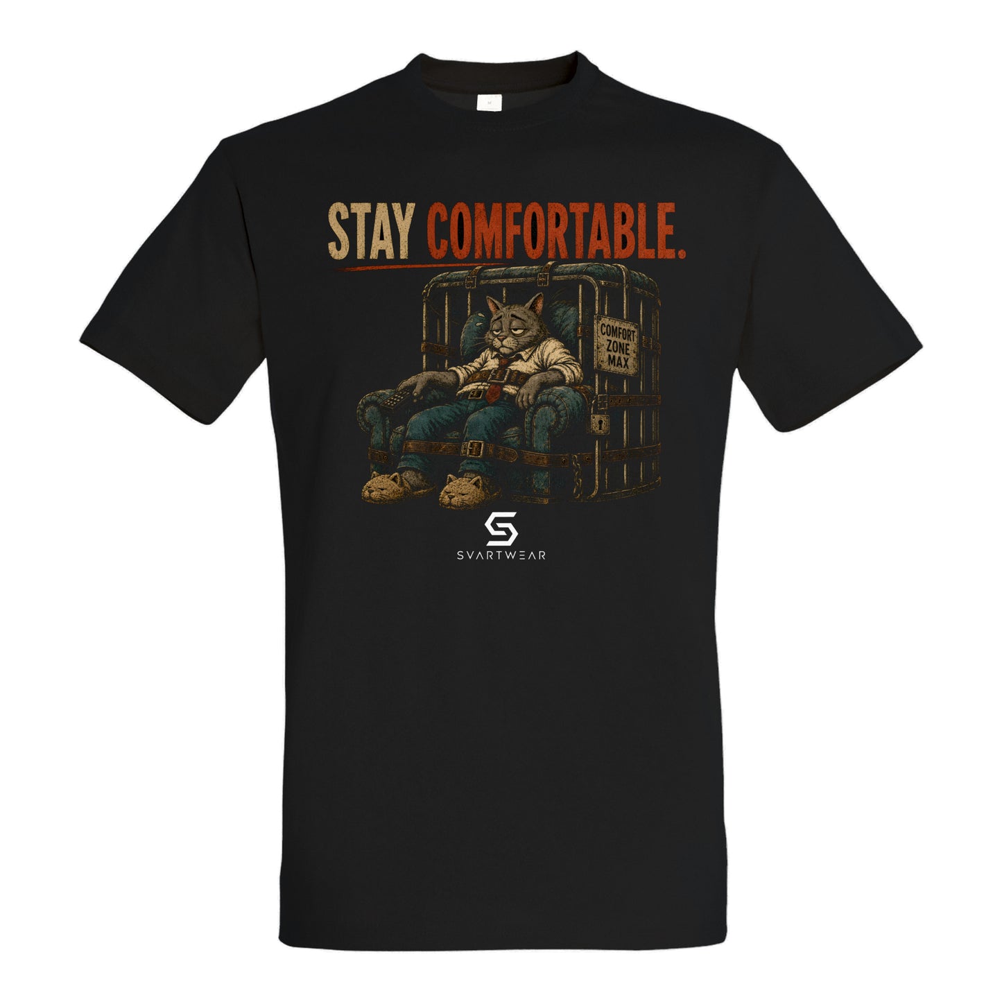 SVARTWEAR Bunte Biester Shirt „STAY COMFORTABLE.“