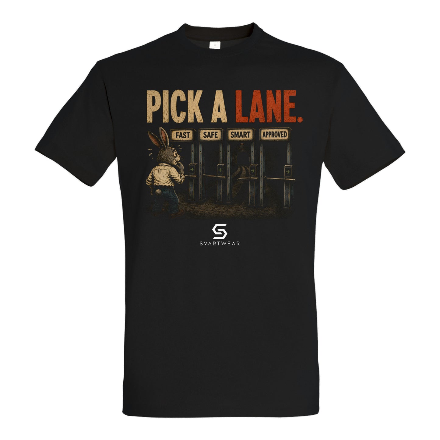 SVARTWEAR Bunte Biester Shirt „PICK A LANE.“
