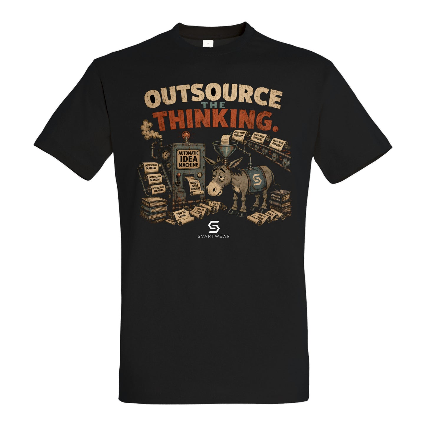 SVARTWEAR Bunte Biester Shirt „OUTSOURCE THE THINKING.“