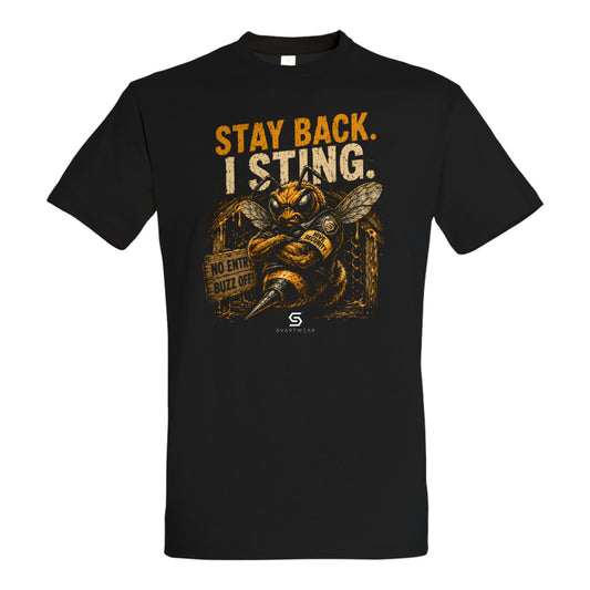 SVARTWEAR Statement Shirt „Stay Back. I Sting.“