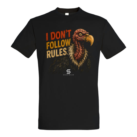 SVARTWEAR Statement Shirt „I Don't Follow Rules.“