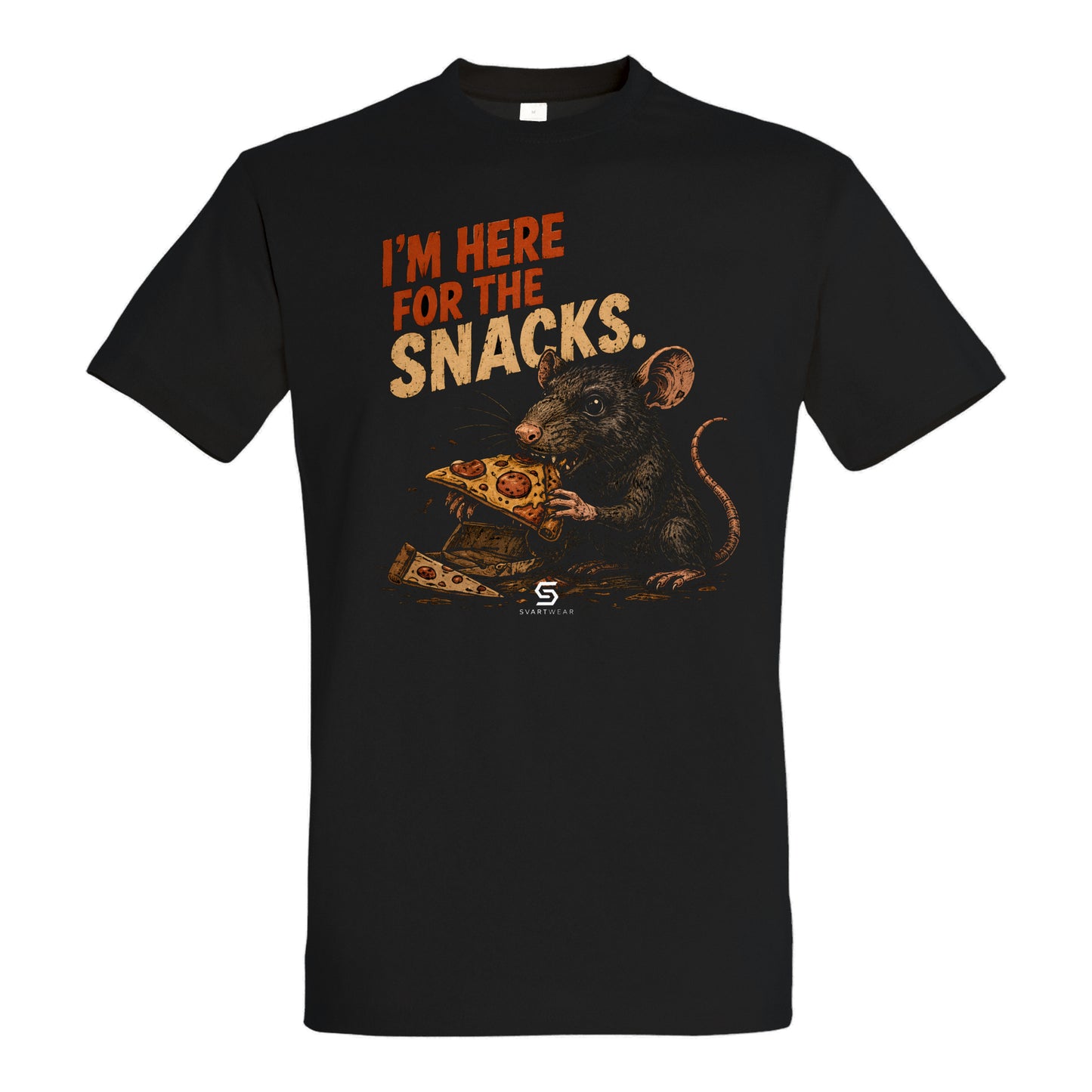 SVARTWEAR Statement Shirt „I’m Here for the Snacks.“