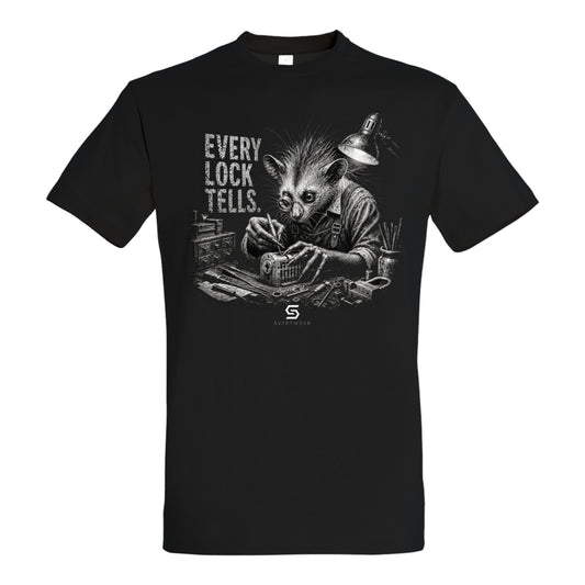 SVARTWEAR Statement Shirt „Every Lock Tells.“