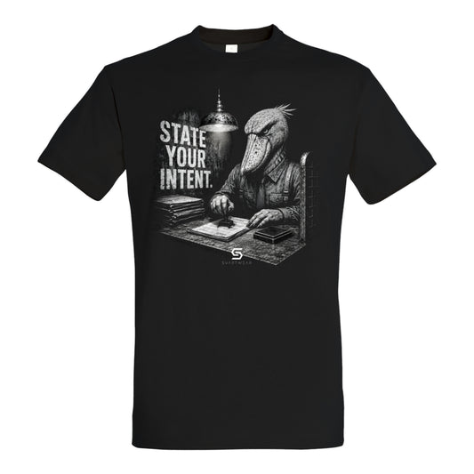 SVARTWEAR Statement Shirt „State Your Intent.“
