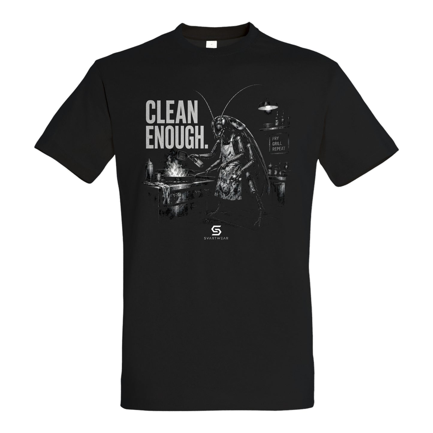 SVARTWEAR Statement Shirt „Clean Enough.“