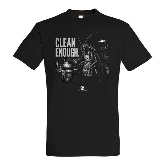 SVARTWEAR Statement Shirt „Clean Enough.“