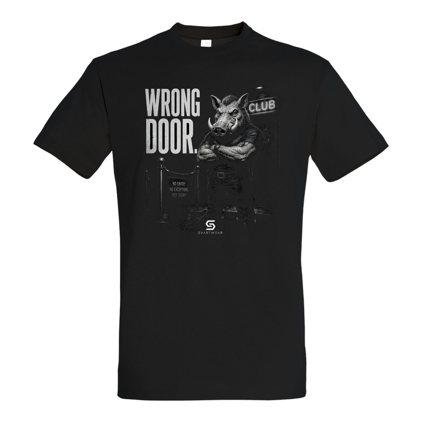 SVARTWEAR Statement Shirt „Wrong Door.“