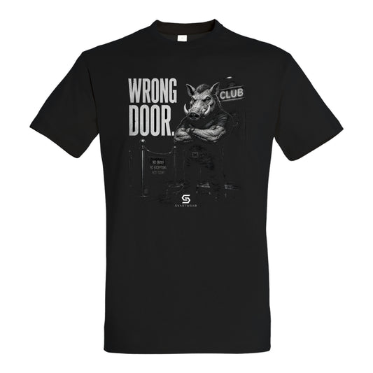 SVARTWEAR Statement Shirt „Wrong Door.“