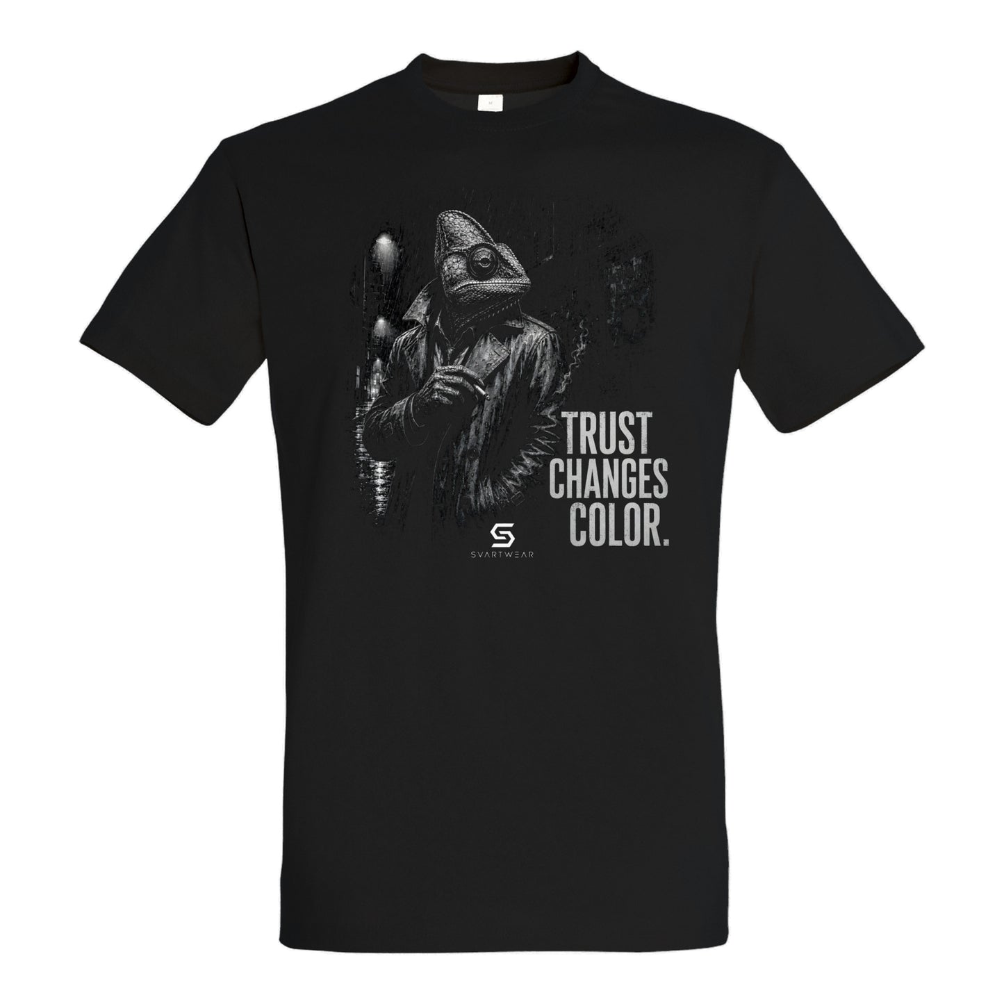 SVARTWEAR Statement Shirt „Trust Changes Color.“