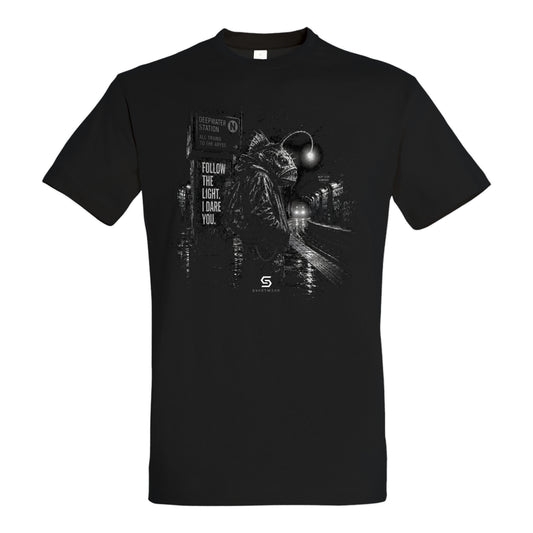 SVARTWEAR Statement Shirt „Follow the Light. I Dare You.“