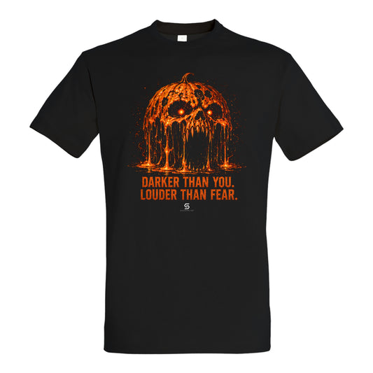 SVARTWEAR Halloween Shirt „Darker Than You. Louder Than Fear.“