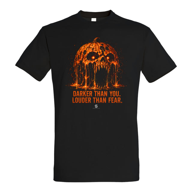 SVARTWEAR Halloween Shirt „Darker Than You. Louder Than Fear.“