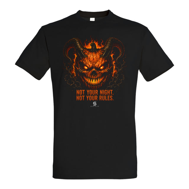 SVARTWEAR Halloween Shirt „Not Your Night. Not Your Rules.“