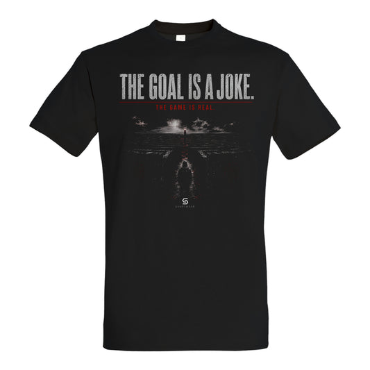 SVARTWEAR Statement Shirt „The Goal Is a Joke.“