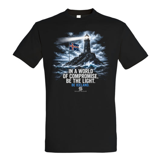 Iceland EU Referendum 2026 – Be The Light. | SVARTWEAR Statement Shirt