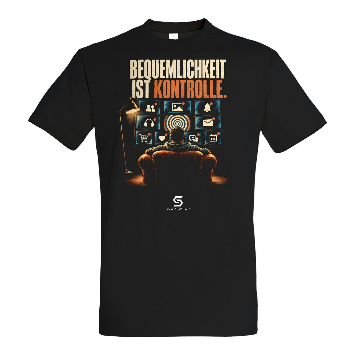 SVARTWEAR Beobachter Shirt „Bequemlichkeit ist Kontrolle.“