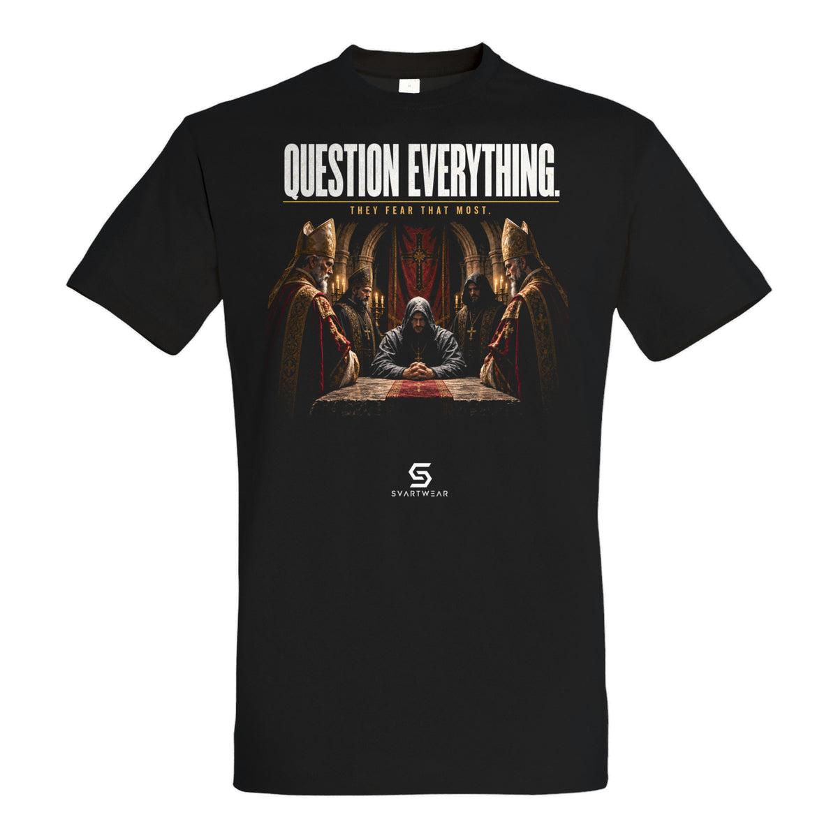 SVARTWEAR Statement Shirt „Question Everything.“