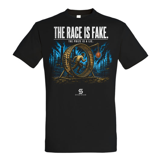 SVARTWEAR Statement Shirt „The Race Is Fake.“