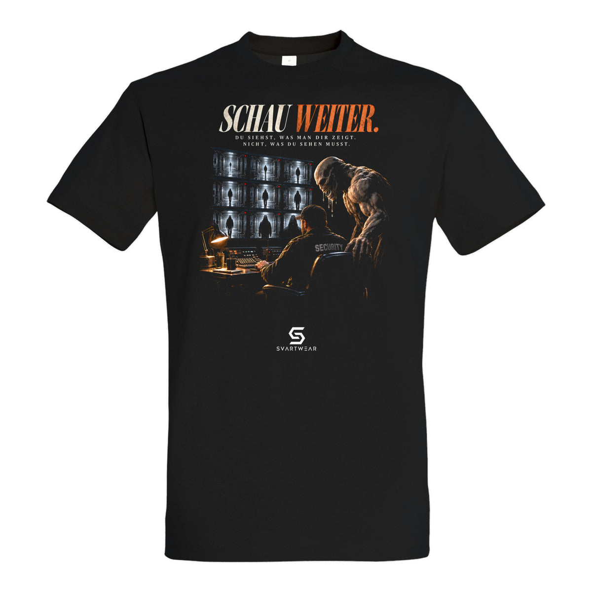 SVARTWEAR Statement Shirt „Schau weiter.“