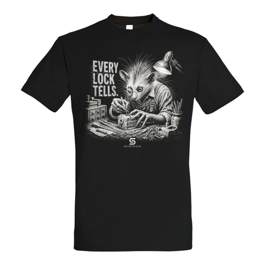 SVARTWEAR Statement Shirt „Every Lock Tells.“