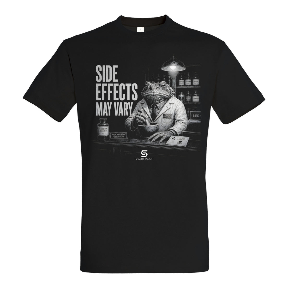 SVARTWEAR Statement Shirt „Side Effects May Vary.“