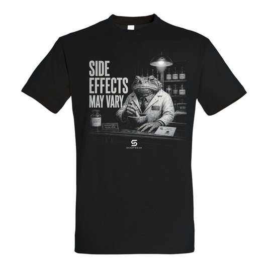SVARTWEAR Statement Shirt „Side Effects May Vary.“