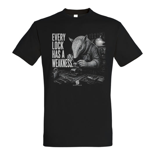 SVARTWEAR Dunkle Biester Shirt „Every Lock Has a Weakness.“